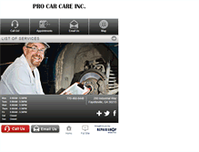 Tablet Screenshot of procarcareinc.com